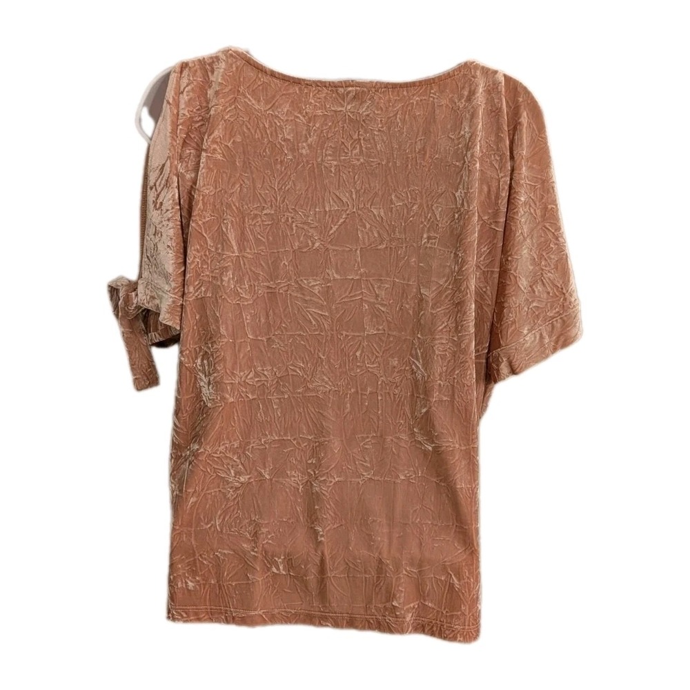Anthropologie Maeve Crushed Velvet Short Slv Ties Size XS Fairy Soft Girl Glamor - Picture 4 of 15